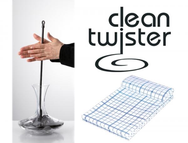 Clean Twister Dekantertrockner anthrazit Set